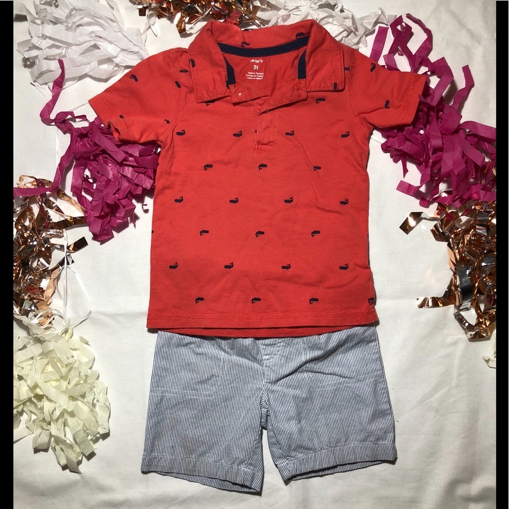 Whale Tee and Shorts